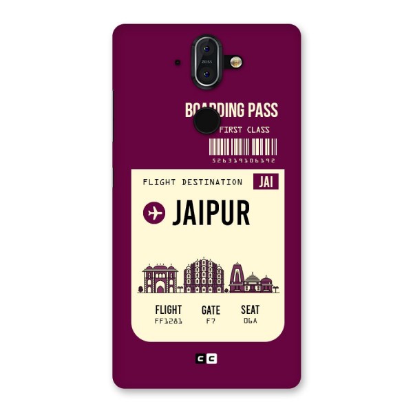 Jaipur Boarding Pass Back Case for Nokia 8 Sirocco