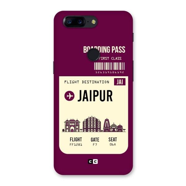 Jaipur Boarding Pass Back Case for OnePlus 5T