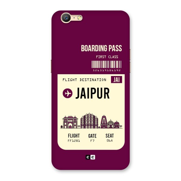 Jaipur Boarding Pass Back Case for Oppo A39