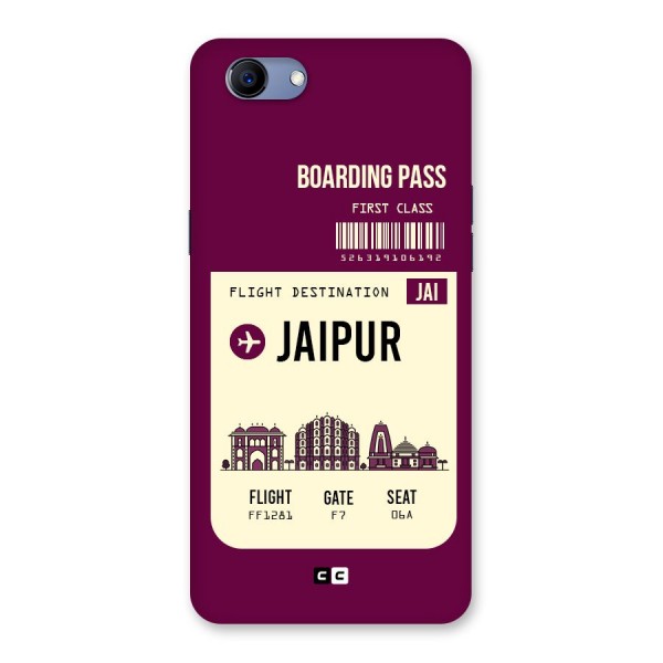 Jaipur Boarding Pass Back Case for Oppo Realme 1