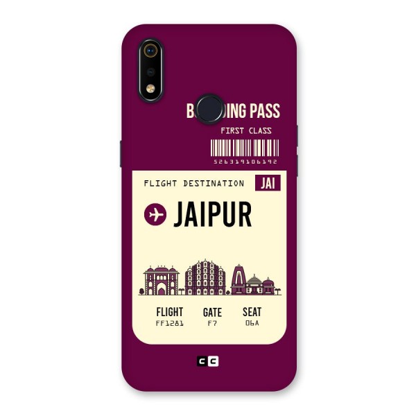 Jaipur Boarding Pass Back Case for Realme 3i