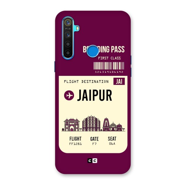 Jaipur Boarding Pass Back Case for Realme 5