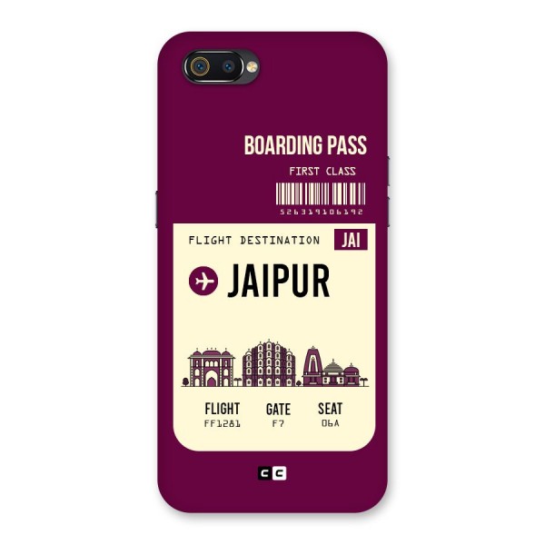 Jaipur Boarding Pass Back Case for Realme C2