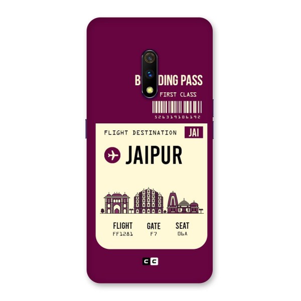 Jaipur Boarding Pass Back Case for Realme X
