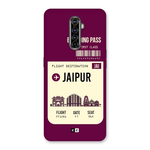 Jaipur Boarding Pass Back Case for Realme X2 Pro