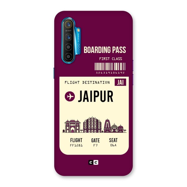 Jaipur Boarding Pass Back Case for Realme XT