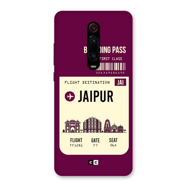 Jaipur Boarding Pass Back Case for Redmi K20