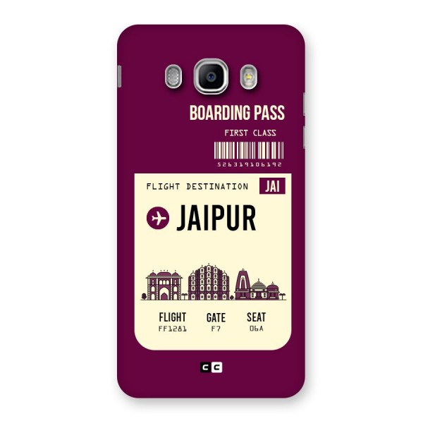 Jaipur Boarding Pass Back Case for Samsung Galaxy J5 2016