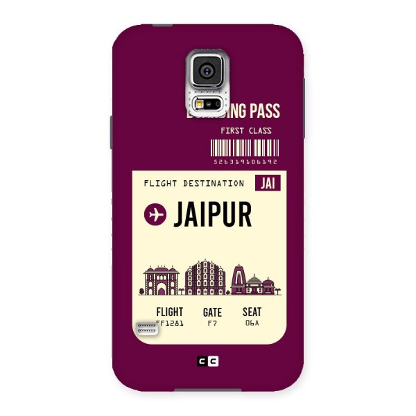 Jaipur Boarding Pass Back Case for Samsung Galaxy S5