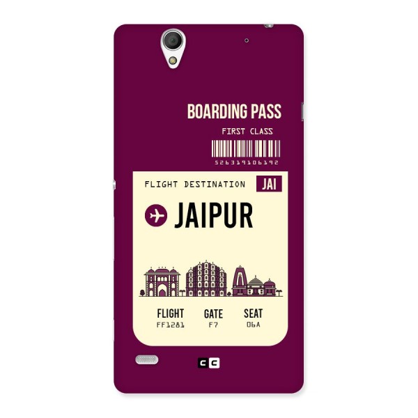Jaipur Boarding Pass Back Case for Sony Xperia C4