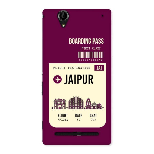 Jaipur Boarding Pass Back Case for Sony Xperia T2