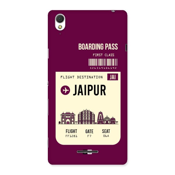 Jaipur Boarding Pass Back Case for Sony Xperia T3