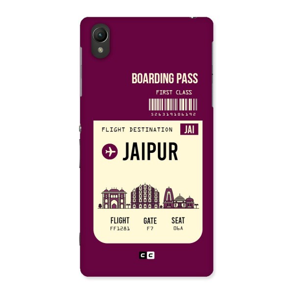 Jaipur Boarding Pass Back Case for Sony Xperia Z2