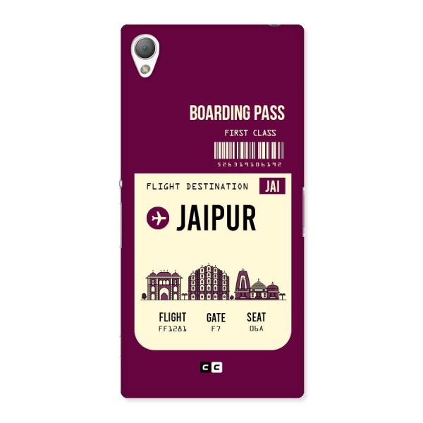 Jaipur Boarding Pass Back Case for Sony Xperia Z3