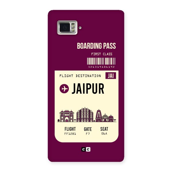 Jaipur Boarding Pass Back Case for Vibe Z2 Pro K920