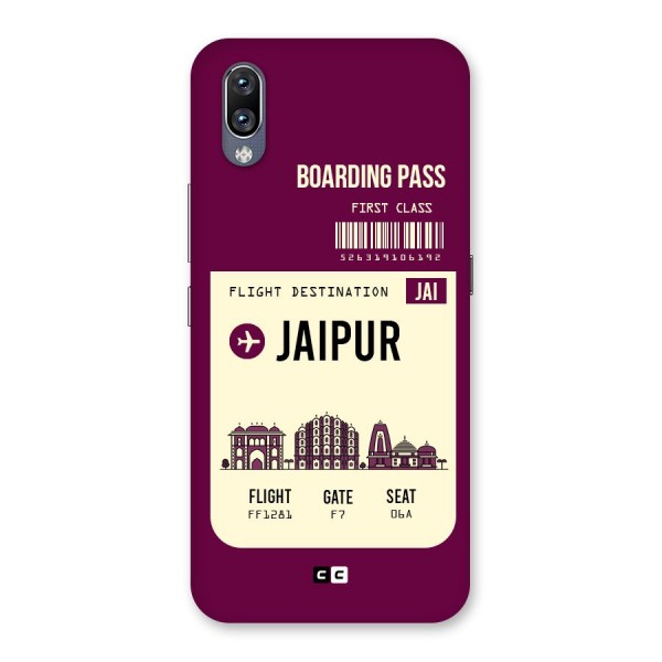 Jaipur Boarding Pass Back Case for Vivo NEX