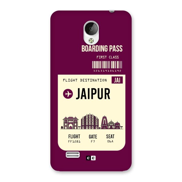 Jaipur Boarding Pass Back Case for Vivo Y21