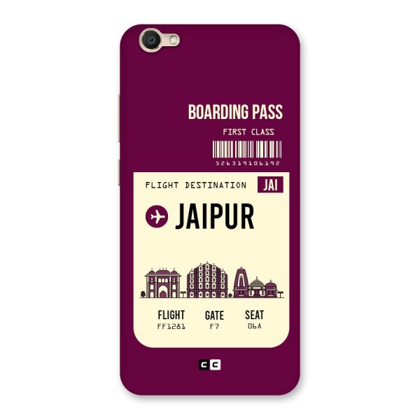 Jaipur Boarding Pass Back Case for Vivo Y67