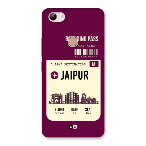 Jaipur Boarding Pass Back Case for Vivo Y83