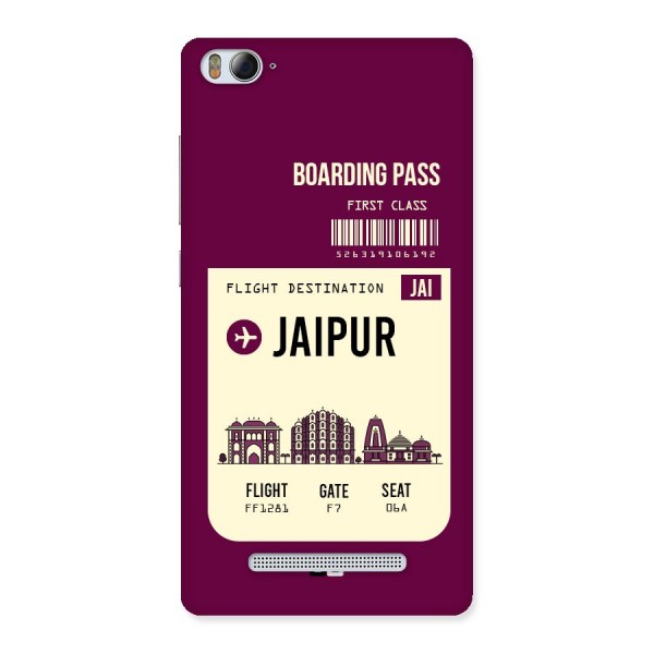 Jaipur Boarding Pass Back Case for Xiaomi Mi4i