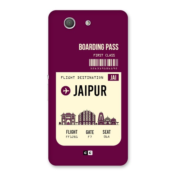 Jaipur Boarding Pass Back Case for Xperia Z3 Compact