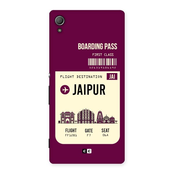 Jaipur Boarding Pass Back Case for Xperia Z3 Plus