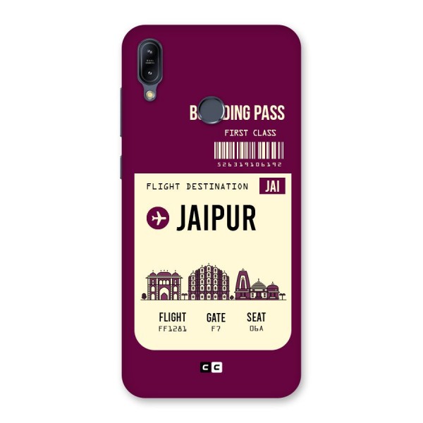 Jaipur Boarding Pass Back Case for Zenfone Max M2