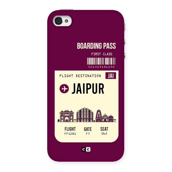 Jaipur Boarding Pass Back Case for iPhone 4 4s