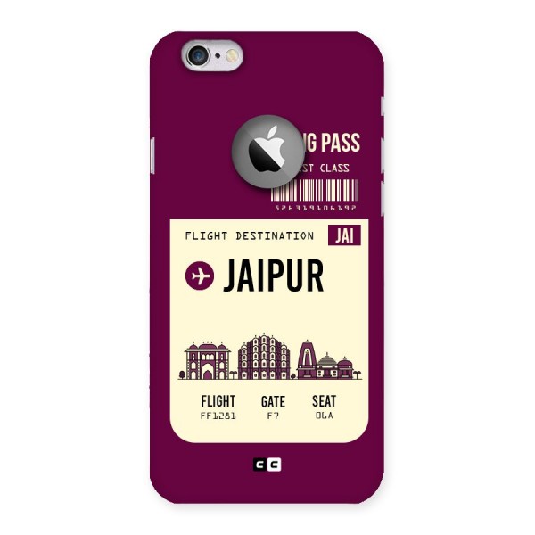 Jaipur Boarding Pass Back Case for iPhone 6 Logo Cut