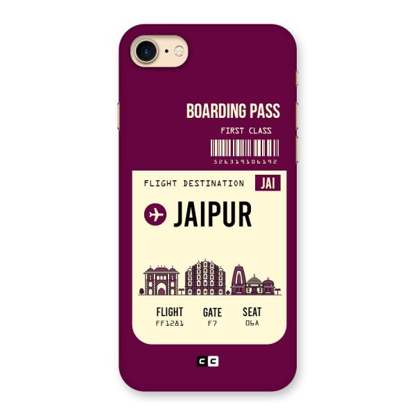 Jaipur Boarding Pass Back Case for iPhone 7