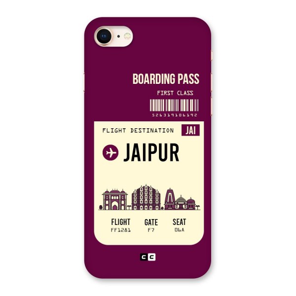 Jaipur Boarding Pass Back Case for iPhone 8