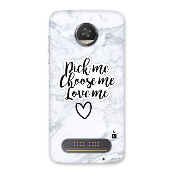 Just Me Back Case for Moto Z2 Play