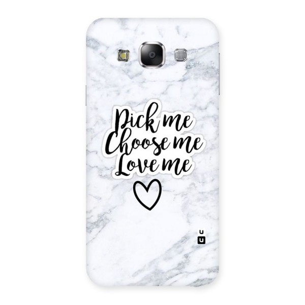 Just Me Back Case for Samsung Galaxy E5