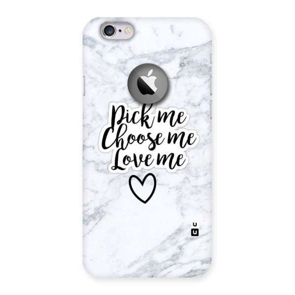 Just Me Back Case for iPhone 6 Logo Cut