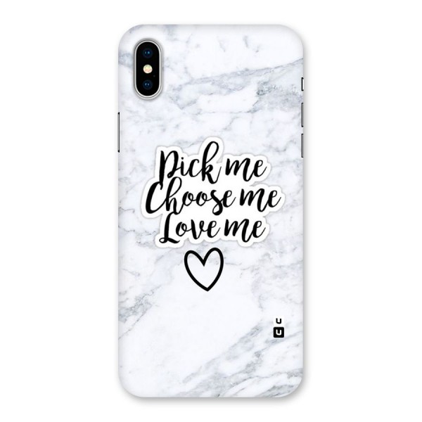 Just Me Back Case for iPhone X