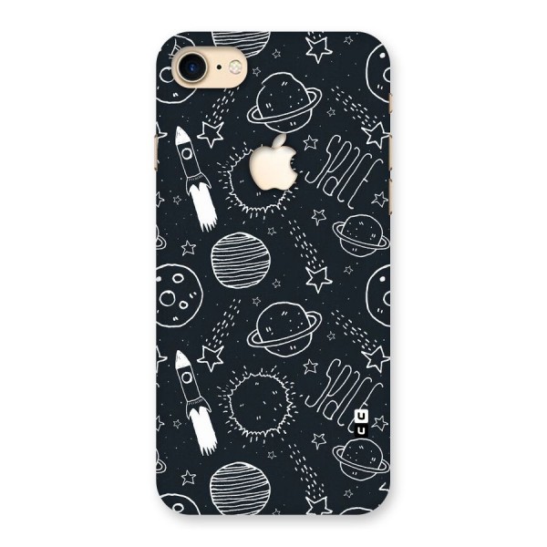 Just Space Things Back Case for iPhone 7 Apple Cut