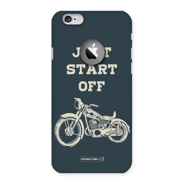 Just Start Off Back Case for iPhone 6 Logo Cut