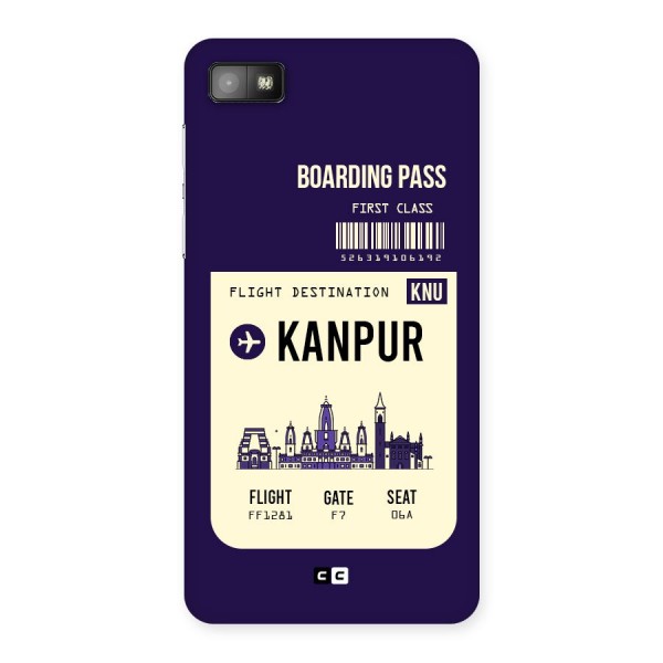Kanpur Boarding Pass Back Case for Blackberry Z10