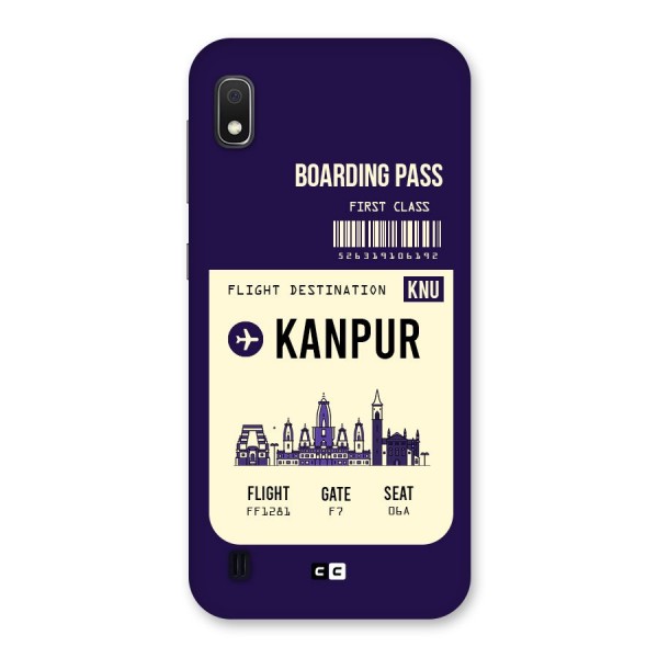 Kanpur Boarding Pass Back Case for Galaxy A10
