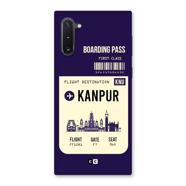 Kanpur Boarding Pass Back Case for Galaxy Note 10