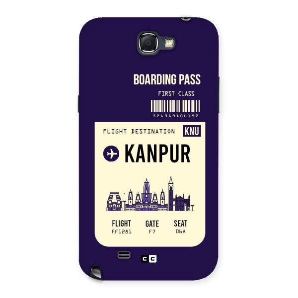 Kanpur Boarding Pass Back Case for Galaxy Note 2