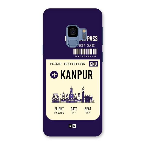 Kanpur Boarding Pass Back Case for Galaxy S9