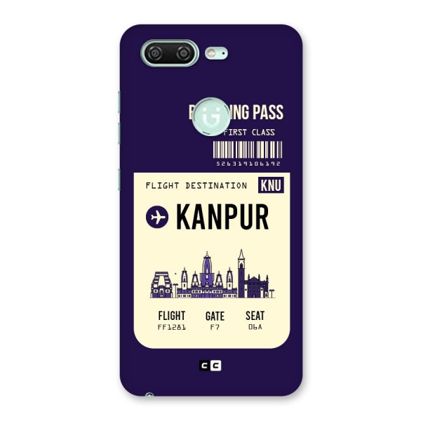 Kanpur Boarding Pass Back Case for Gionee S10