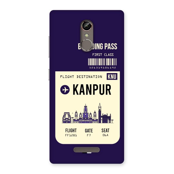 Kanpur Boarding Pass Back Case for Gionee S6s