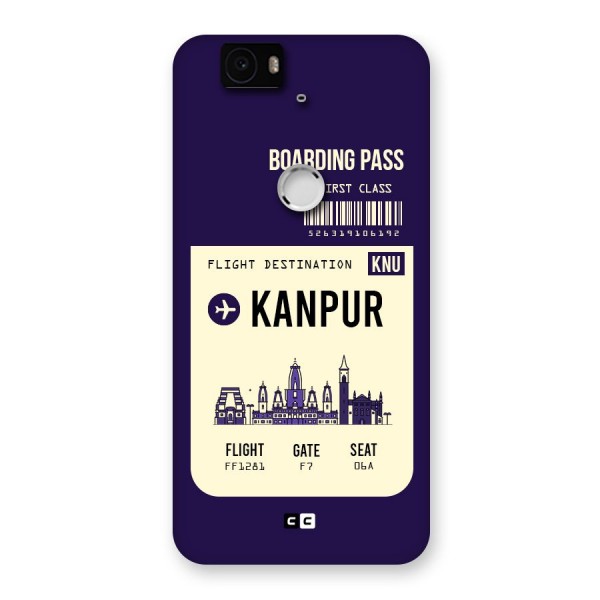 Kanpur Boarding Pass Back Case for Google Nexus-6P