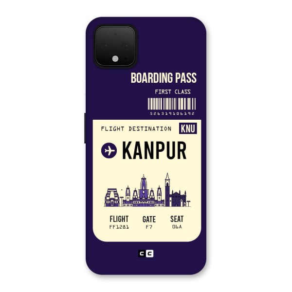 Kanpur Boarding Pass Back Case for Google Pixel 4 XL