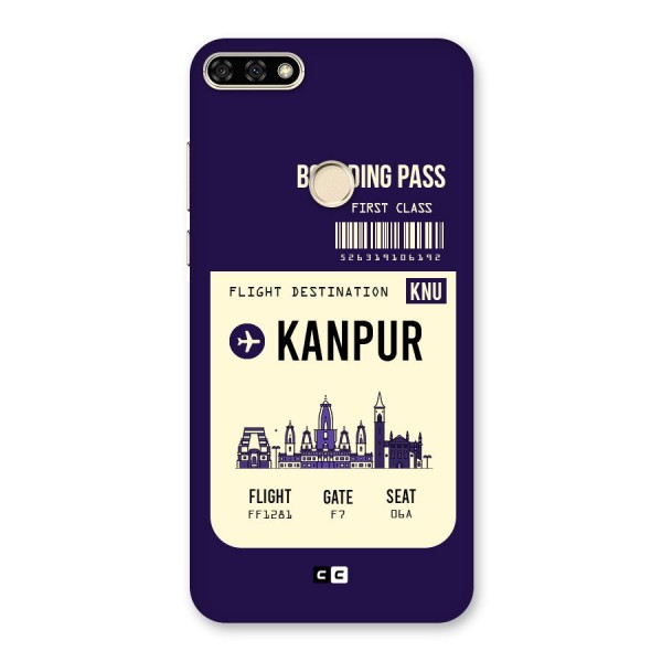 Kanpur Boarding Pass Back Case for Honor 7A