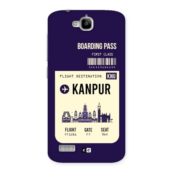 Kanpur Boarding Pass Back Case for Honor Holly