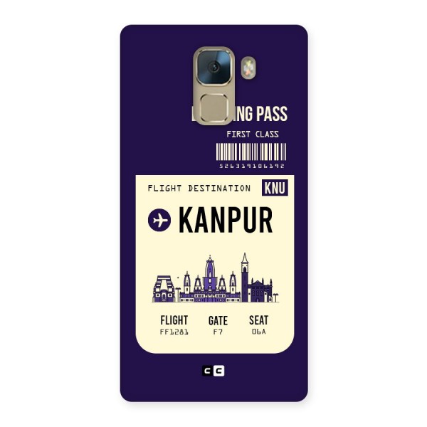Kanpur Boarding Pass Back Case for Huawei Honor 7