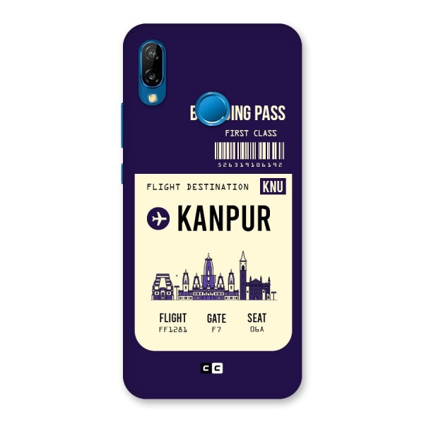 Kanpur Boarding Pass Back Case for Huawei P20 Lite